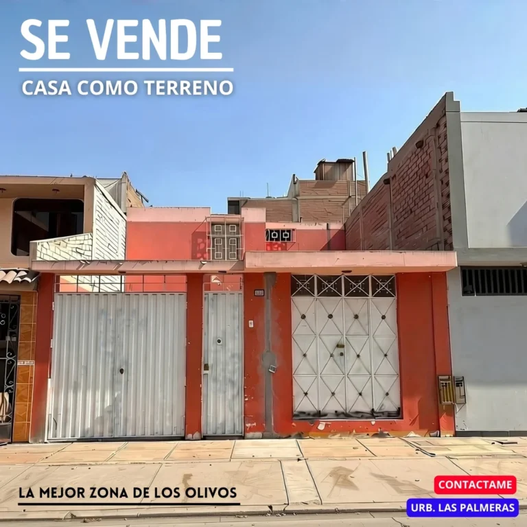 Vendo CASA como TERRENO